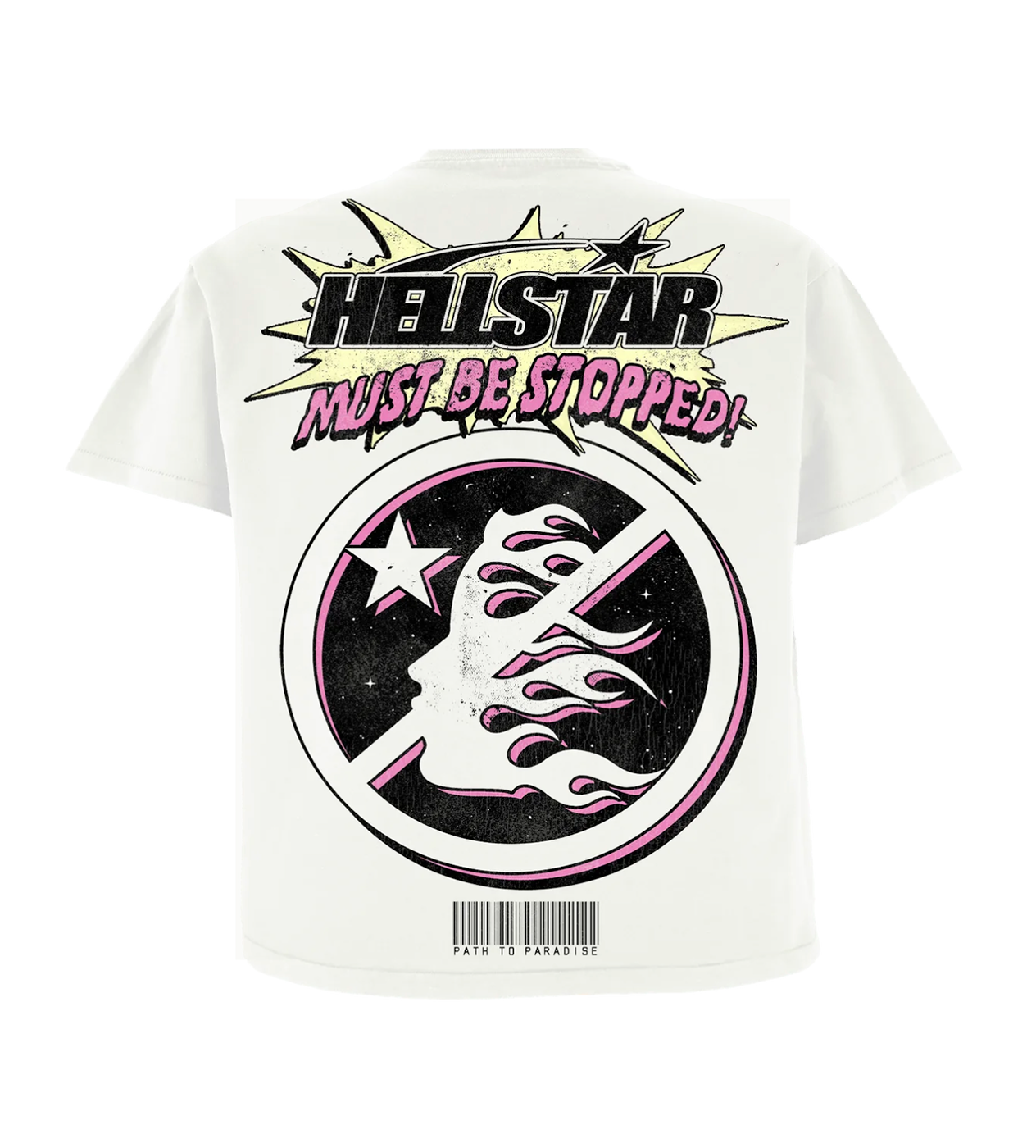 HELLSTAR STUDIOS BREAKING NEWS CREAM Tシャツ