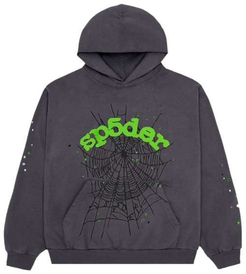 Sp5der Wait Web パーカースレートグレー