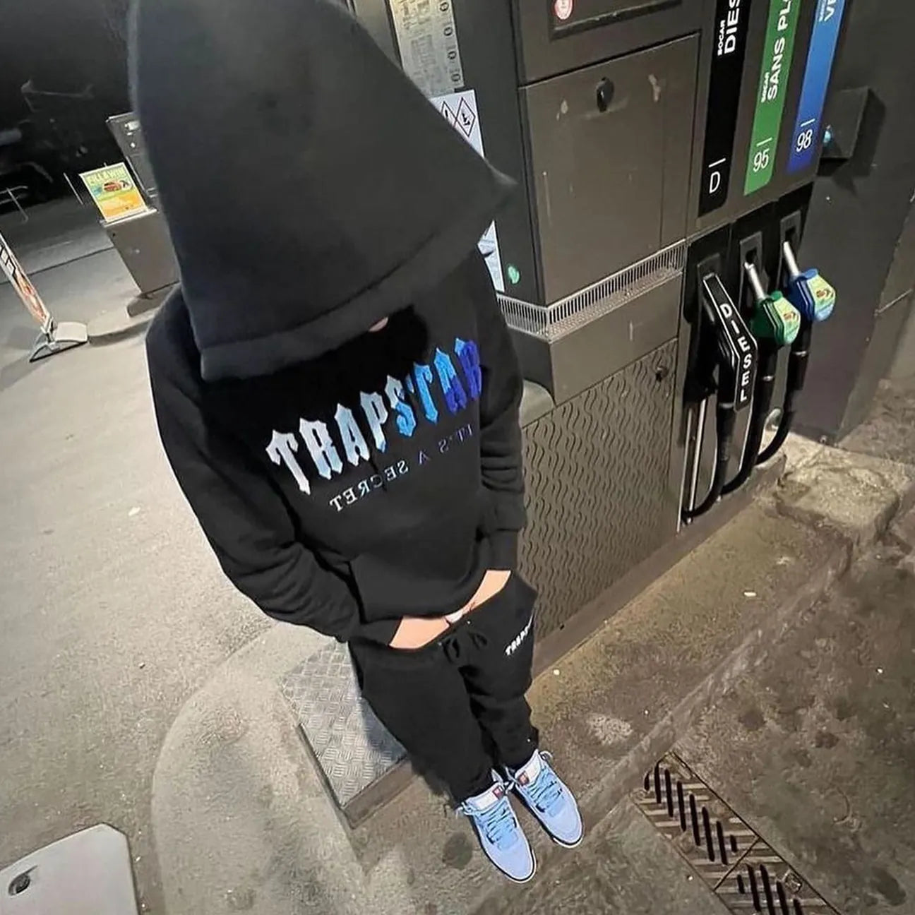 TRAPSTAR スウェットパンツ　Black/Blue