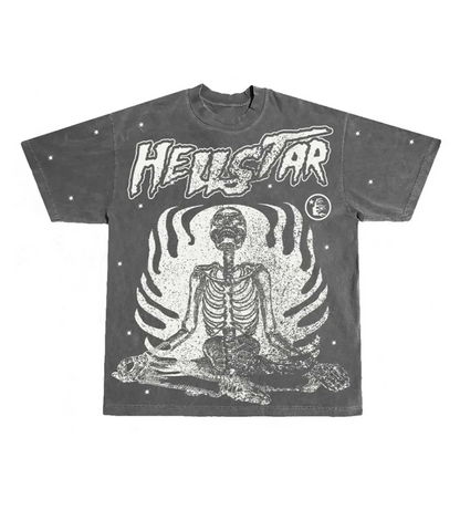 HELLSTAR STUDIOS INNER PEACE GREY Tシャツ