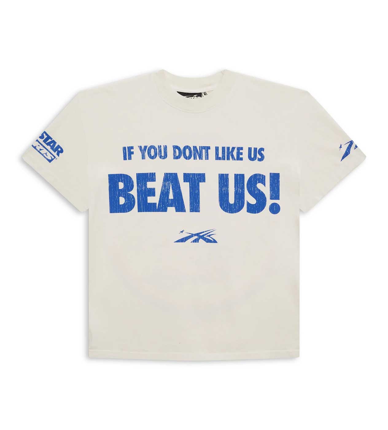 HELLSTAR SPORTS BEAT US!  (WHITE/BLUE) Tシャツ