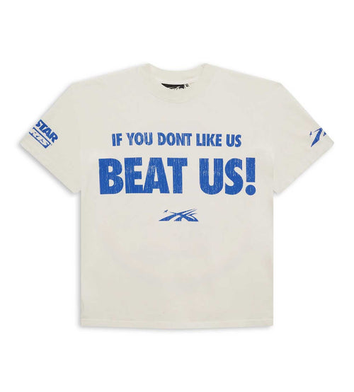 HELLSTAR SPORTS BEAT US!  (WHITE/BLUE) Tシャツ