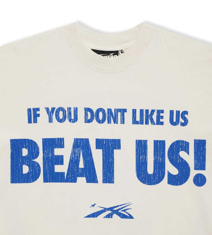 HELLSTAR SPORTS BEAT US!  (WHITE/BLUE) Tシャツ