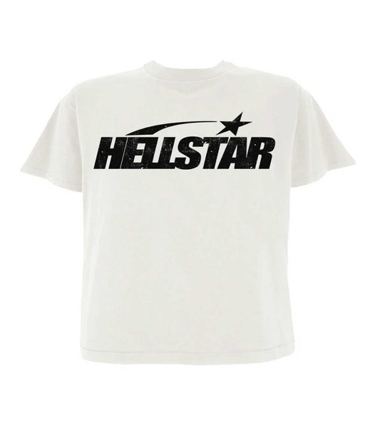 HELLSTAR STUDIOS CLASSIC LOGO CREAM Tシャツ