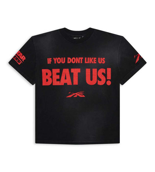 HELLSTAR SPORTS BEAT US! (BLACK/RED)  Tシャツ