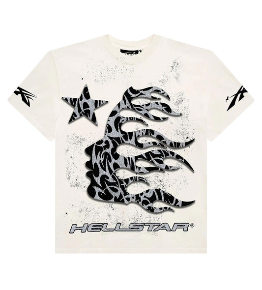 HELLSTAR THORN GLITTER WHITE Tシャツ